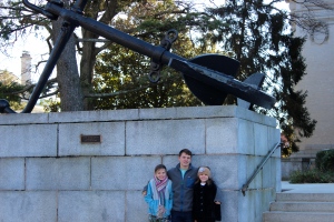 Josh and the girls and the Naval Academy.